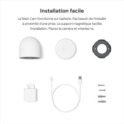 Google Nest Cam - Caméra de sécurité connectée