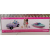 Barbie GDX66 - Pack avec Jeep, Bateau et 2 poupées - Neuf, scellé (boîte légèrement abîmée)