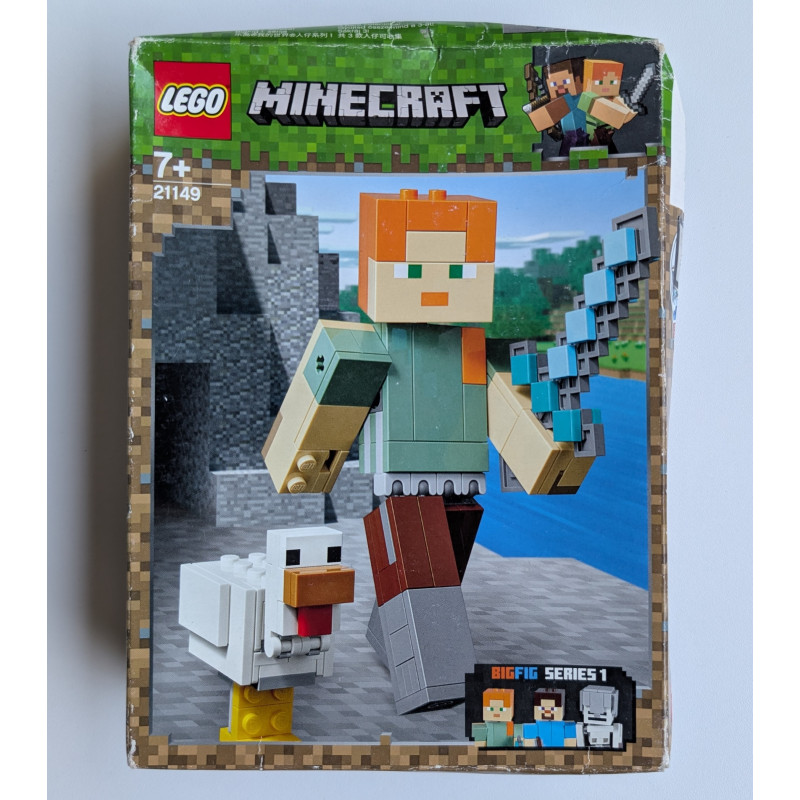 Lego Minecraft 21149 - Bigfigurine Alex et son poulet (boîte abîmée)