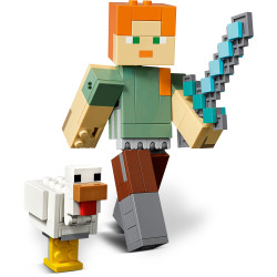 Lego Minecraft 21149 - Bigfigurine Alex et son poulet (boîte abîmée)