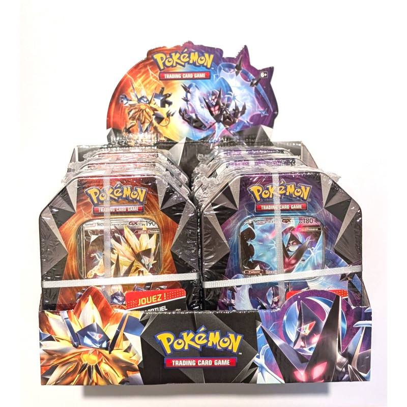 Pokémon Lot de 6 pokébox Necrozma-GX + présentoir officiel