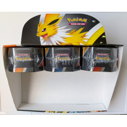Pokémon Lot de 3 pokébox Voltali-V + Aquali-V + Pyroli-V + présentoir officiel
