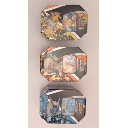 Pokémon Lot de 3 pokébox Voltali-V + Aquali-V + Pyroli-V + présentoir officiel